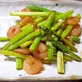 エビとアスパラの炒め物